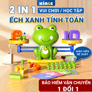 Đồ chơi Ếch cân bằng toán học, giáo dục thông minh, phát triển trí tuệ, đồ chơi tính toán XINGE