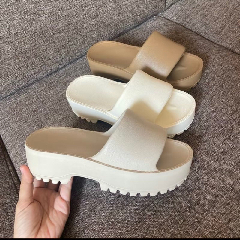 (chân thon chọn lùi size) DÉP ĐẾ XUỒNG NỮ cao 5cm, chân to mang đúng size, chống trơn - Tạp Hoá Bé Ty, Vanila kids shop
