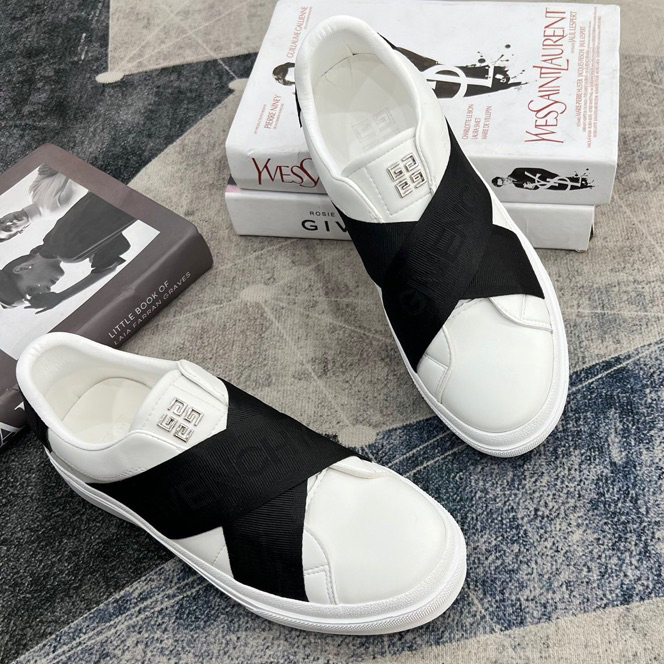 Giày G.V.C  giày Băng Đai Chéo. Đen, Xám bản quai chun độc đáo - giầy lười nam Hoot trend 2024