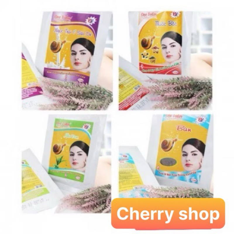 Tắm trắng ốc sên One Today đủ giấy