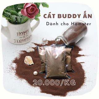 Cát Buddy Nâu Ấn 1kg Lót Chuồng Cho Hamster/ Cát Mèo Siêu Thơm