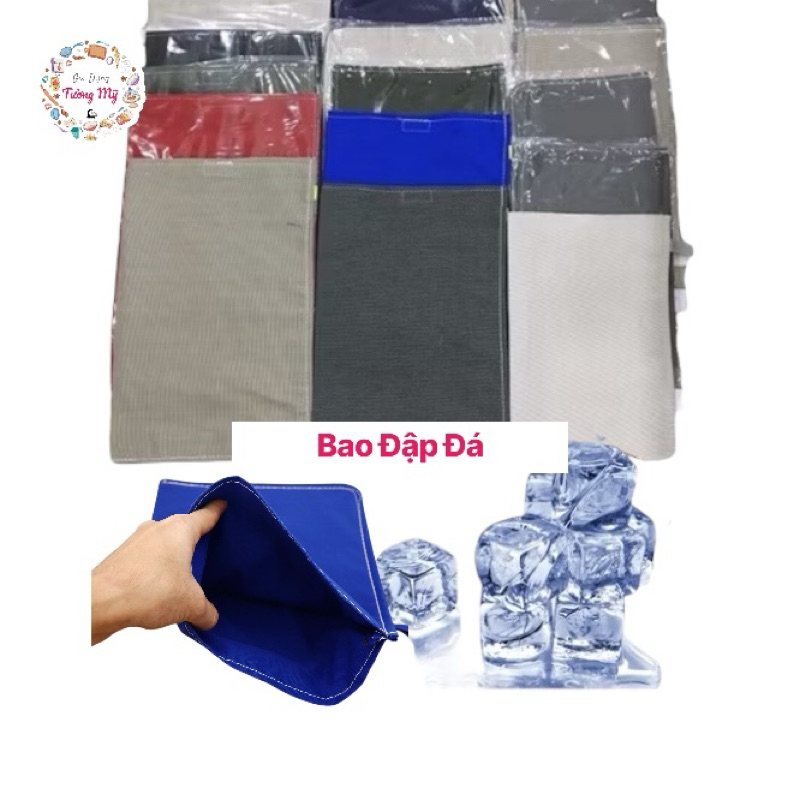 Túi đập nước đá 2 lớp dày, Bao đập đá 2 Lớp