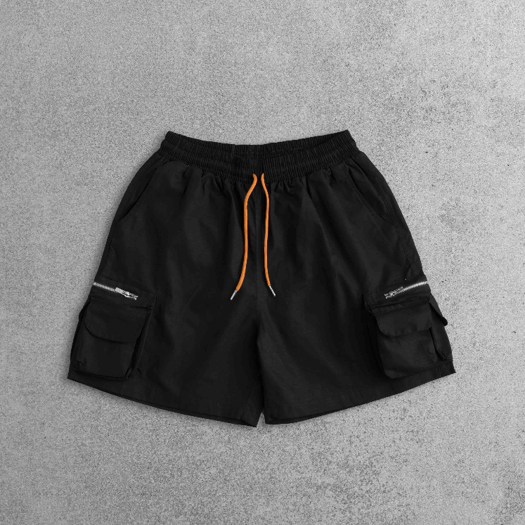 Quần shorts Spirix Baggy Camo kaki 6 túi