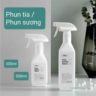 Bình tưới cây, bình xịt tóc phun sương 300ml 500ml. Chai đựng nước lau kính có vòi xịt đa năng