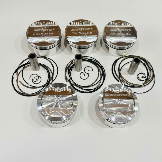 Piston bạc Smitoyo trái 57 - 62 - 65 cho xe Exciter 135 - 150