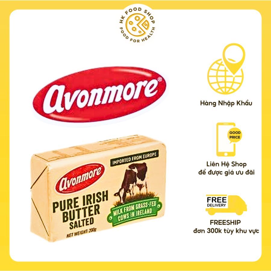 Avonmore bơ mặn 200Gr 82% béo ( date 26/12/2026 )