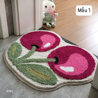 Thảm nỉ lông hình qua hoa quả siêu xinh 🌸 tuyển sỉ🌸