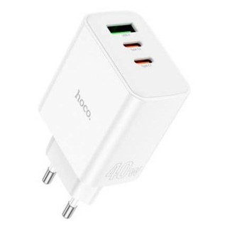 Củ Sạc Nhanh PD 40W USBC Chính Hãng Hoco C126 2 Cổng Type C 20W+USB 3.0 Cho tất cả điện thoại và máy tính bảng hiện nay
