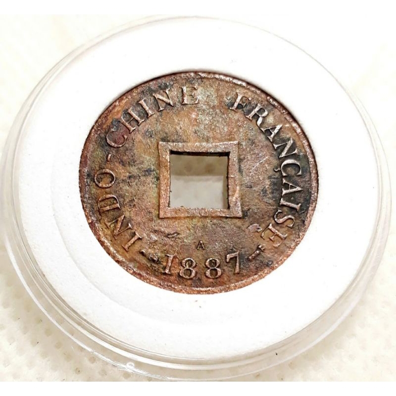 Đồng xu Hai Cắc - 2/1000 Cent thời kỳ Đông Dương năm 1887