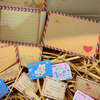Set 10 thư thiệp mini vintage TMN2