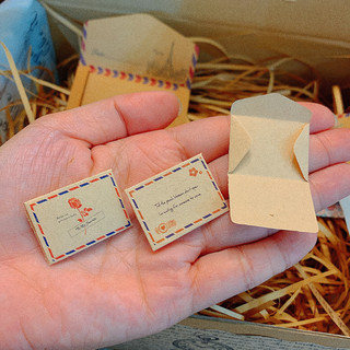 Set 10 thư thiệp mini vintage TMN2