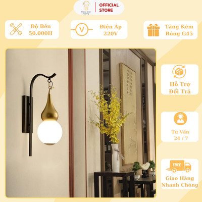 Đèn Tường Energy Green Lighting Hồ Lô DT-SY666 Cổ Điển - Decor Phòng Ngủ, Phòng Khách - Kèm Bóng G45