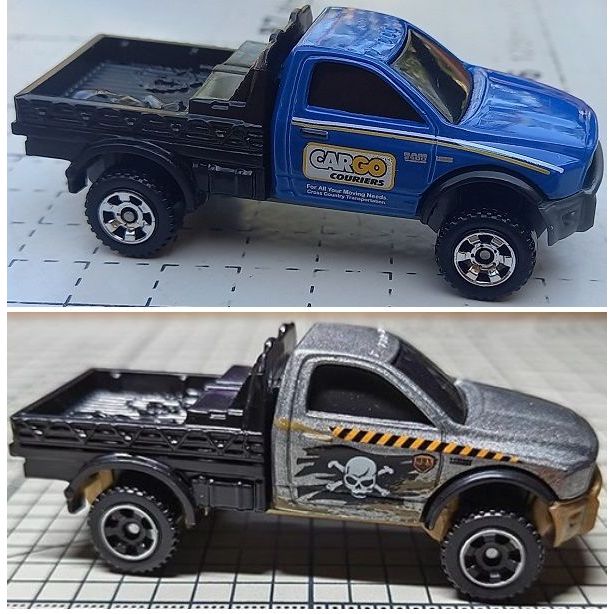 Xe bán tải mô hình Matchbox 2016 '16 Dodge Ram Flatbed Work Truck