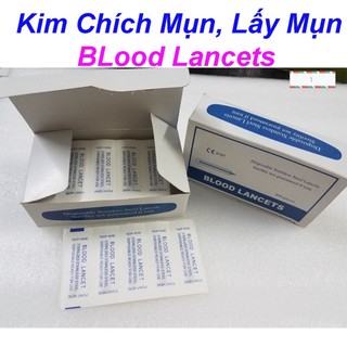 Kim Chích Mụn Lấy Mụn Blood Lancets Hộp 200 Chiếc