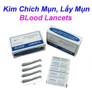 Kim Chích Mụn Lấy Mụn Blood Lancets Hộp 200 Chiếc