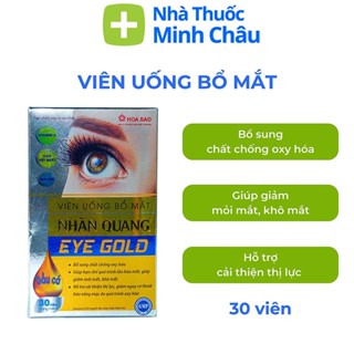 viên uống bổ mắt EYE GOLD Tăng Cường Thị Lực Mắt Chống Mỏi Mắt Cho Người Già Và Trẻ Em Hộp 30 Viên Japa Kids