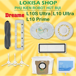 Phụ kiện Robot hút bụi dreame  L10S Ultra L10 Prime L10 Ultra Màng lọc Chổi chính Chổi cạnh Khăn Lau Túi rác đế khăN