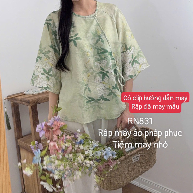 RN831_Rập giấy may áo kiểu raglan nữ