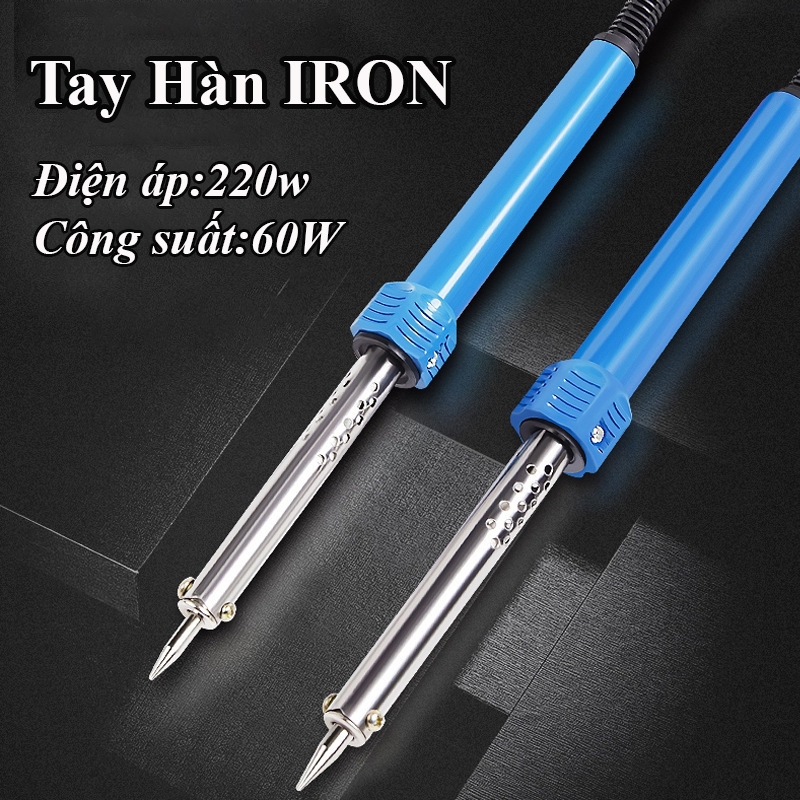 Tay Hàn Thiếc Iron, Mỏ Hàn Điện Mini Điện Áp 220V Công Suất 60W Máy Hàn Linh Kiện Điện Tử