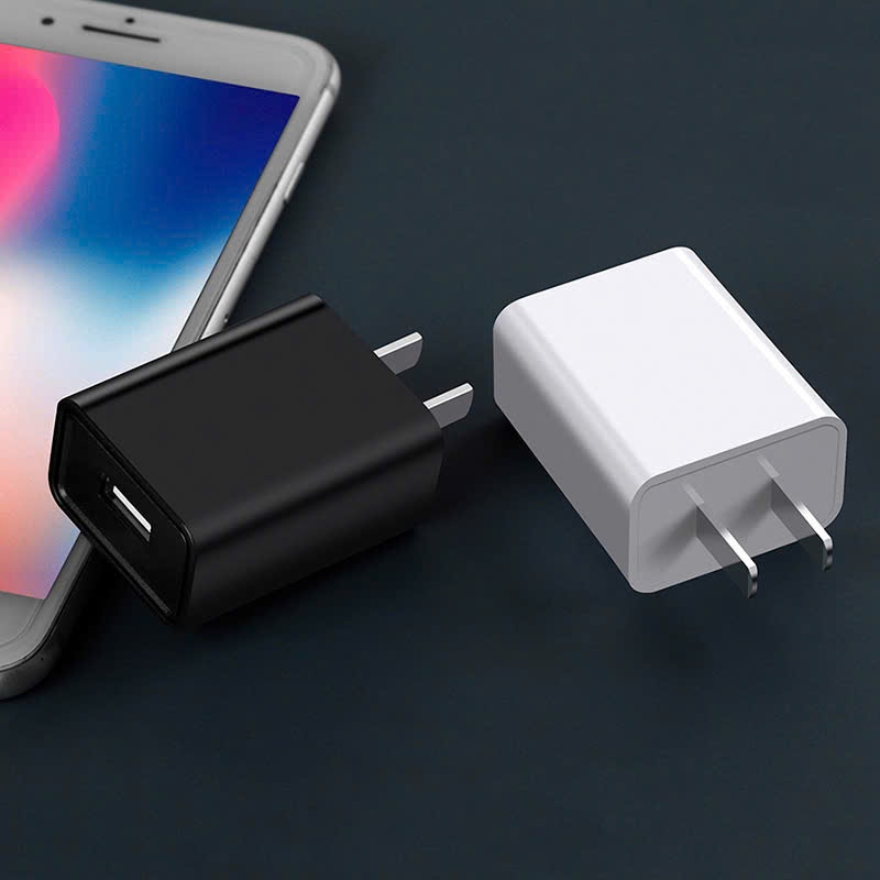 Củ sạc điện thoại cổng USB nguồn 5V 1A 2A cho camera đèn tích điện