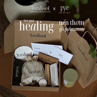 [Set quà tặng chữa lành] Nến Thơm LUNASOL - Gỗ Palo Santo - Xô Thơm - Tặng kèm thông điệp