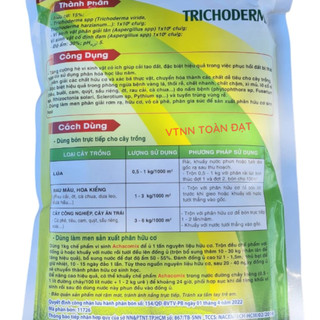 Nấm Trichoderma Điền Trang - Tricoderma ACHACOMIX SUN (1kg), chuyên ủ phân và bảo vệ rễ cây trồng