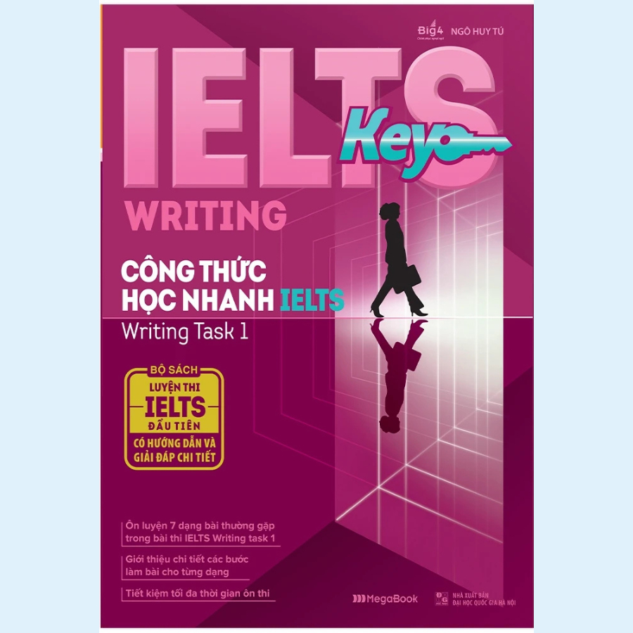 Sách - Ielts Key Writing - Công Thức Học Nhanh Ielts Writing Task 1 (MGB)