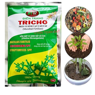 Nấm đối kháng Trichoderma Điền Trang 500g, Nấm tricoderma vi sinh vật có ích, ủ phân hữu cơ - trộn đất trồng