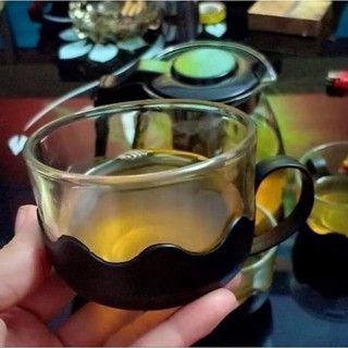Bình trà thủy tinh có lưới lọc