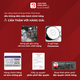 Ca nấu mì Chockmen 1L có quai mì inox 18/10 cao cấp nấu mì đựng đồ ăn [CKM206]