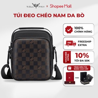 Túi đeo chéo nam hiện đại cao cấp Williampolo, túi đeo nam nhỏ gọn phù hợp đi chơi tiện lợi 223192