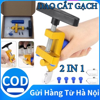 Dao Cắt Gạch,Cắt Gạch Men,Dao Cắt Gạch Men - Cắt Kính Đa Năng-Kèm 3 Lưỡi Cắt Cao Cấp
