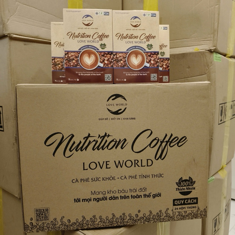 [Combo 1 thùng 24 Hộp] Cà Phê Nutrition Love World biện pháp giảm cân hiệu quả