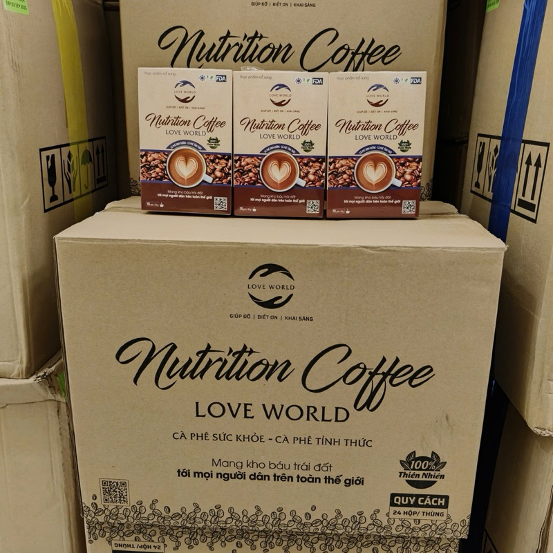 [Combo 1 thùng 24 Hộp] Cà Phê Nutrition Love World biện pháp giảm cân hiệu quả