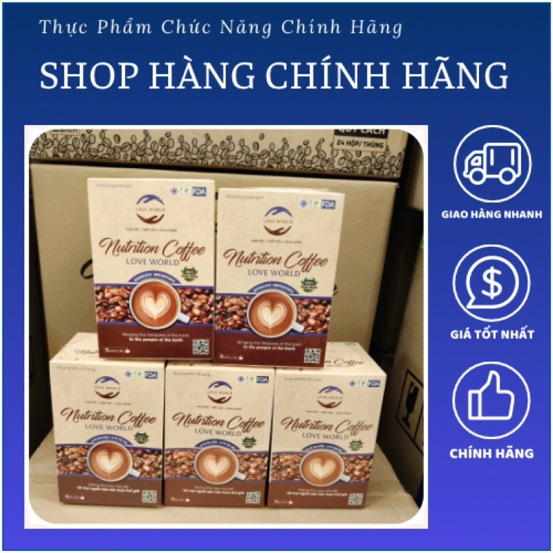 [Combo 1 thùng 24 Hộp] Cà Phê Nutrition Love World biện pháp giảm cân hiệu quả