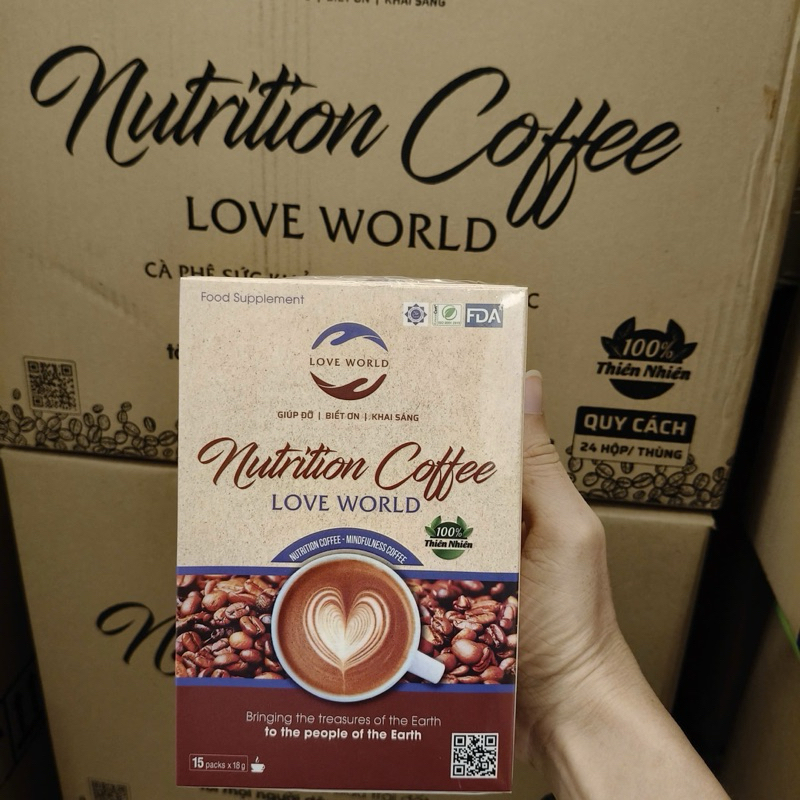 [Combo 1 thùng 24 Hộp] Cà Phê Nutrition Love World biện pháp giảm cân hiệu quả