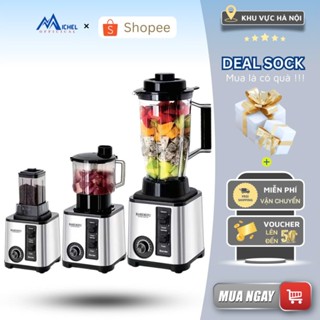 Máy Xay Sinh Tố Công Nghiệp BARDEFU 3 Cối Xay, Máy Xay Đa Năng, Xay Thịt, Xay Hạt, Xay Ngũ Cốc Siêu Khỏe