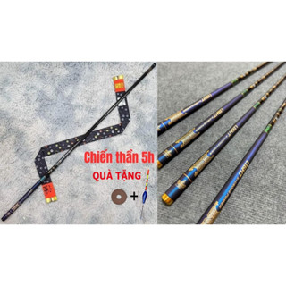 Cần câu tay Chiến Thần độ cứng 5H chuyên câu đơn đài bản cao cấp chính hãng săn hàng kèm quà tặng