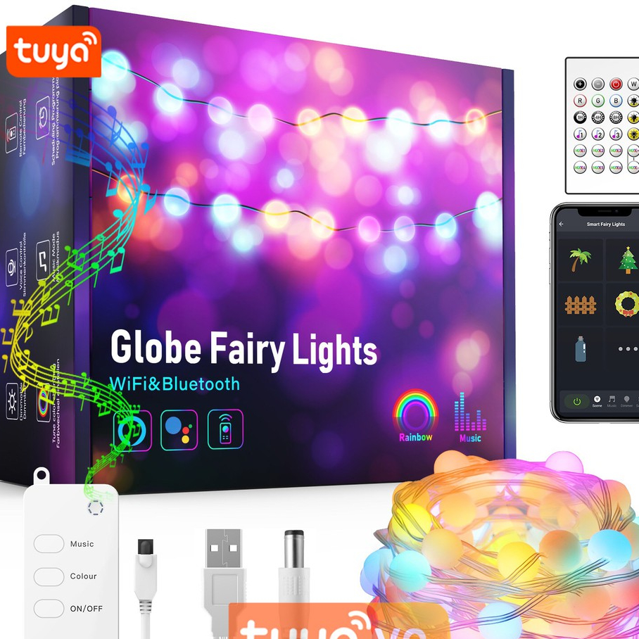 Đèn Led Dây Đổi Màu Trang Trí RGB Nháy Theo Nhạc Wifi Tuya SHP-HUE2B