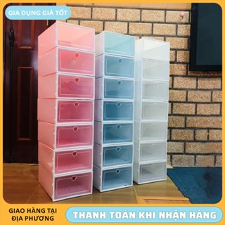 Hộp Nhựa Đựng Giày Kệ Để Giày Nắp Nhựa Cứng Trong Suốt Chống Bụi Tiện Lợi Hộp Đựng Giày Cỡ Lớn