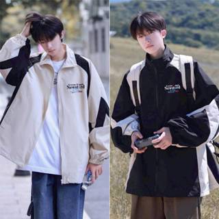 Áo Khoác Dù Nam 2 Lớp Dày Dặn Full Zip Phối Sọc in chữ Newstard  Cực Đẹp Mẫu Mới 2024