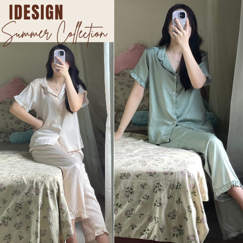 Đồ bộ Pijama nữ ngủ áo cộc quần dài chất lụa cao cấp có đủ size mẫu mã đa dạng