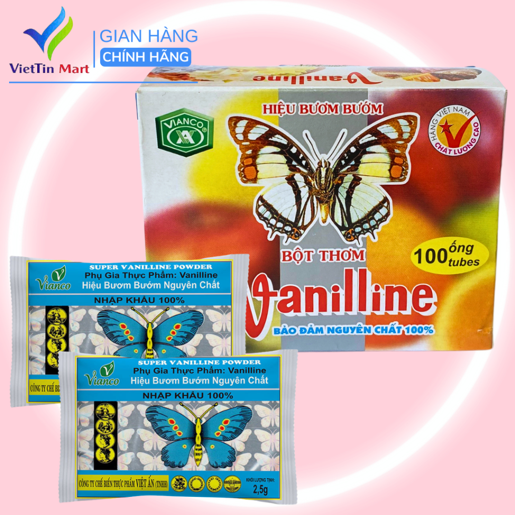 BỘT THƠM VANI HIỆU CON BƯỚM (10 ống/gói)