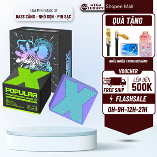 Loa Bluetooth Không Dây Mini BASIX X1 Bass Mạnh, Âm Thanh Sống Động, Màu Sắc Huyền Ảo, Loa Siêu Trầm