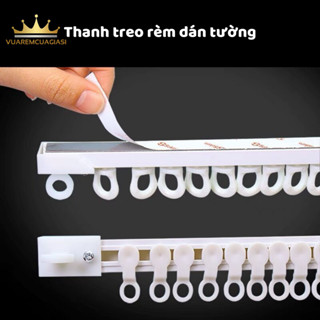Thanh treo rèm dán tường chịu lực, không cần khoan tường, ray trượt đa năng tiện lợi treo rèm cửa vuaremcuagiasi