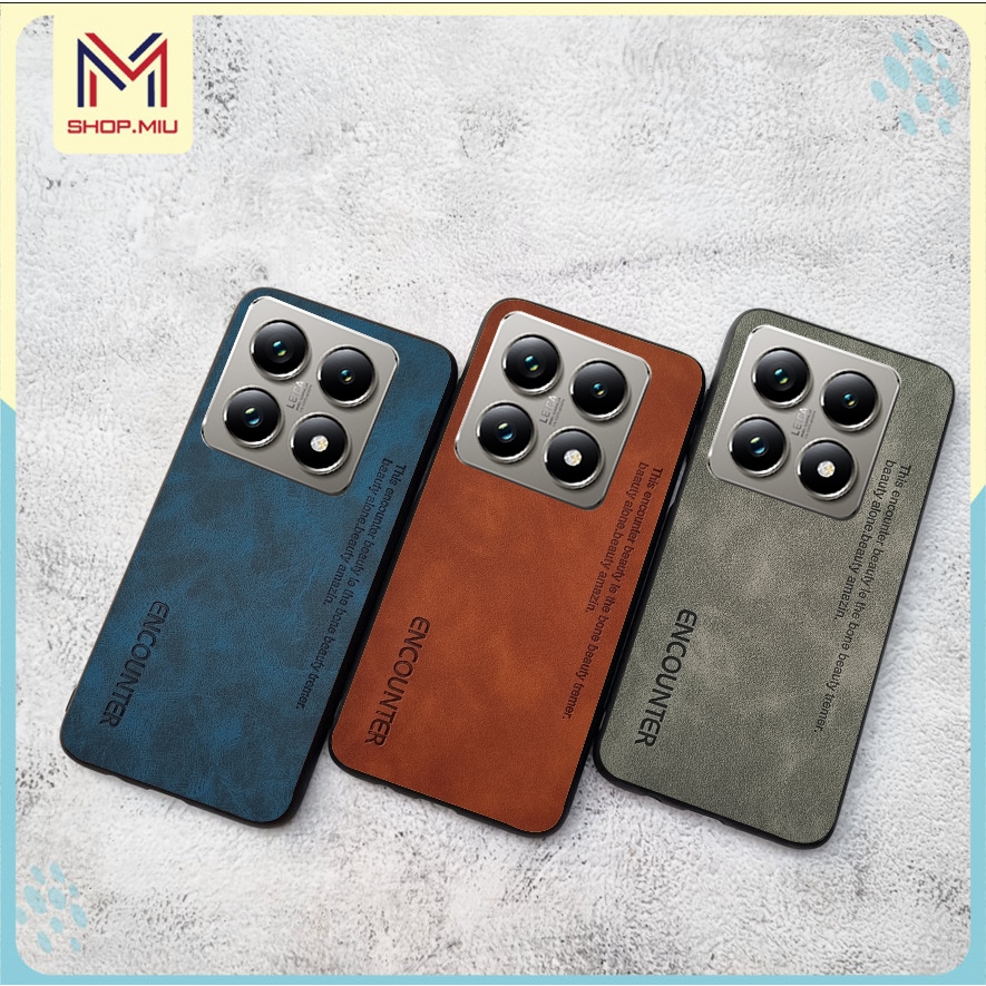 Ốp da lộn mịn Xiaomi 14T , Xiaomi 14T pro , Xiaomi 14 pro ốp lưng xiaomi chống sốc bảo vệ camera