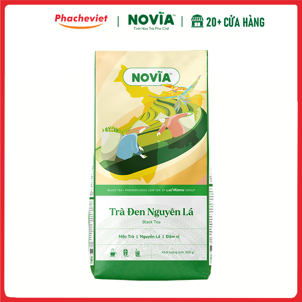 Trà Đen Nguyên Lá Novia 500g, 100gr và 1Kg