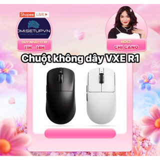 [GIAO NGAY - CÓ MÃ VIDEO]  CHUỘT KHÔNG DÂY VXE R1 –SE/Promax Siêu nhẹ, chuẩn gaming, hiệu năng vượt trội! 