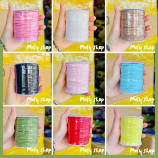 [Siêu rẻ]_Cuộn Dây Ruy Băng Xốp Sợi Da Lộn, Dài 45m, sợi khoảng 2mm, Cuộn Dây Xốp Băng Xốp Cực Xinh Cực Hot Hit