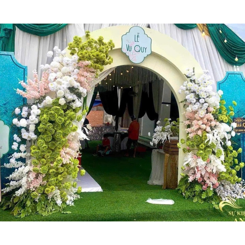 Cành Hoa Mẫu Đơn Peony 3 Bông, Bông Size 11cm - Hoa Lụa Trang Trí
